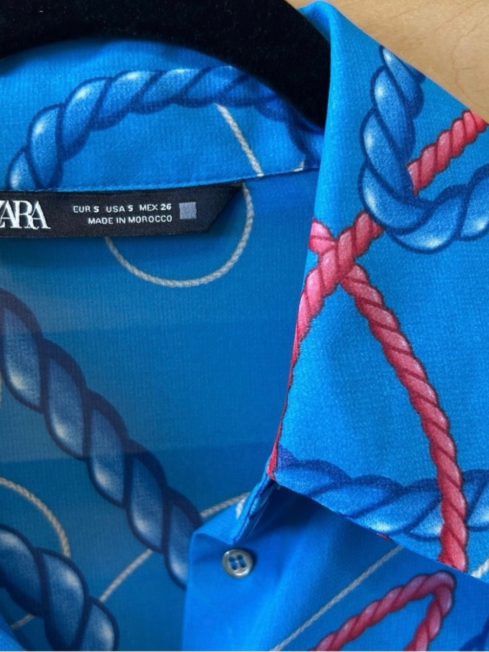 Zara Nautical Sheer Blouse - Picture 7 of 13